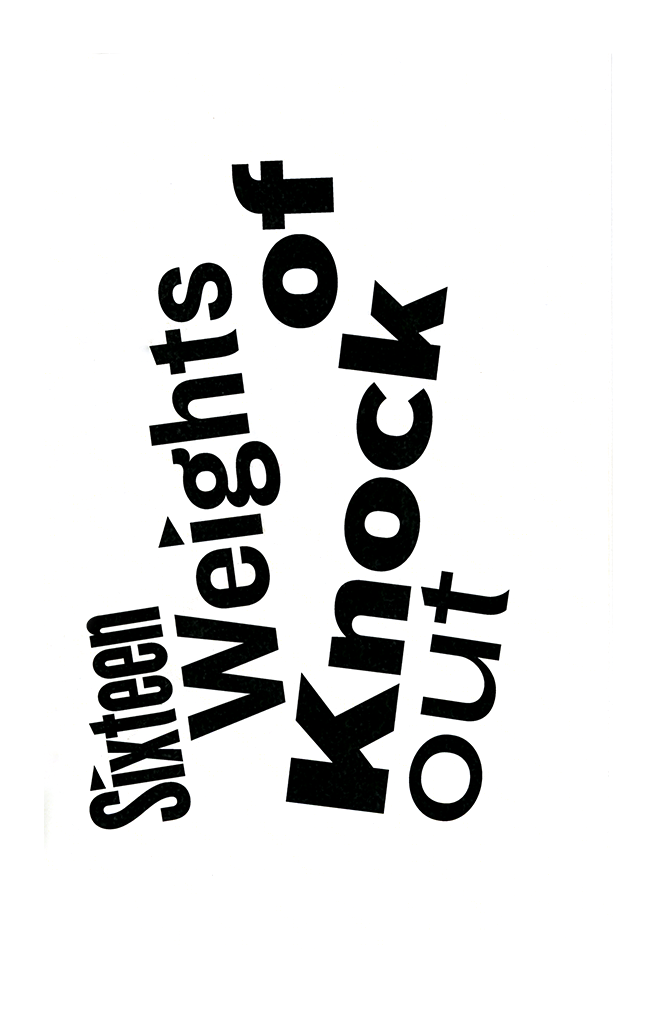 16 Weights of Knockout