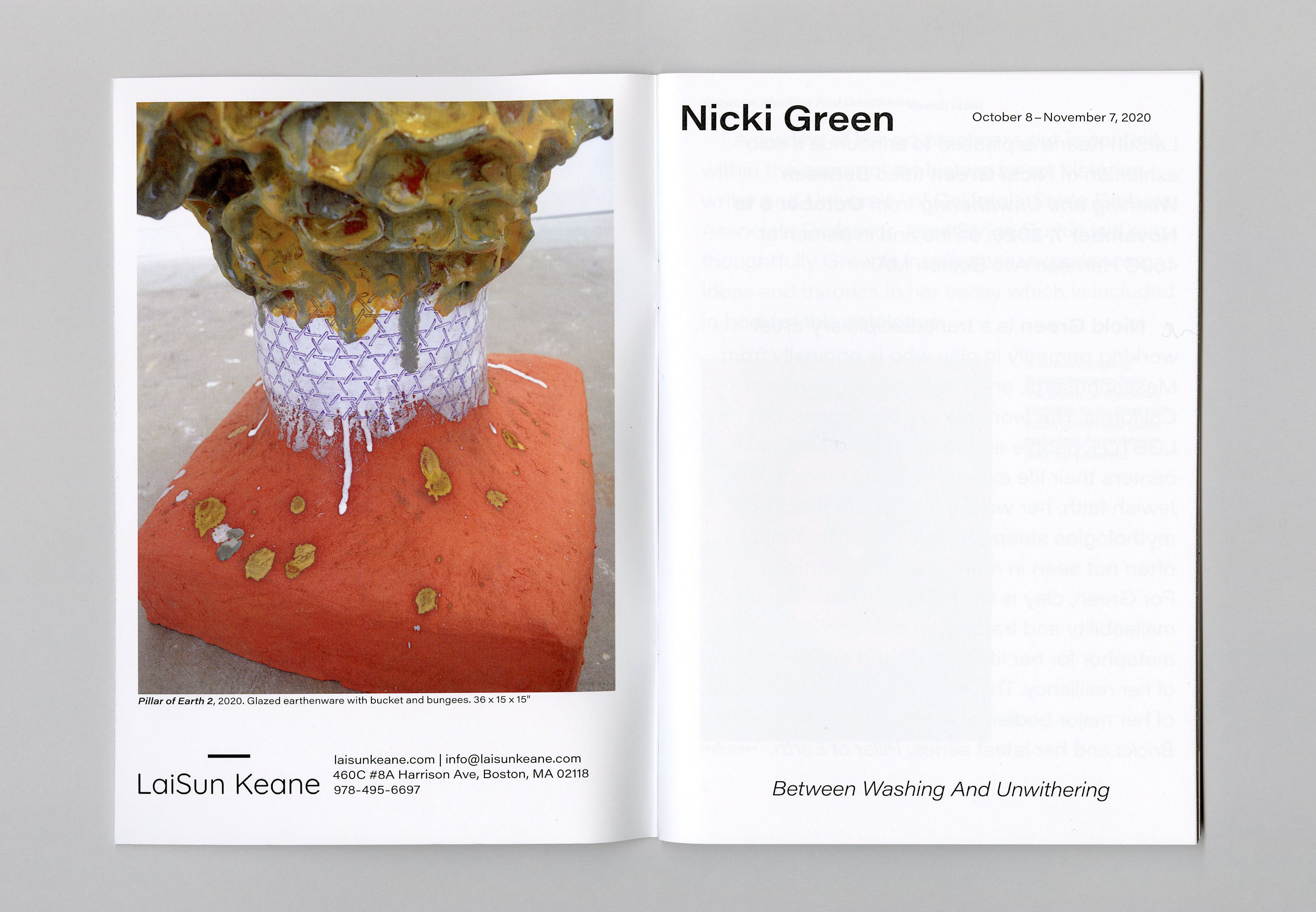 Between Unwashing and Uwithering catalogue design