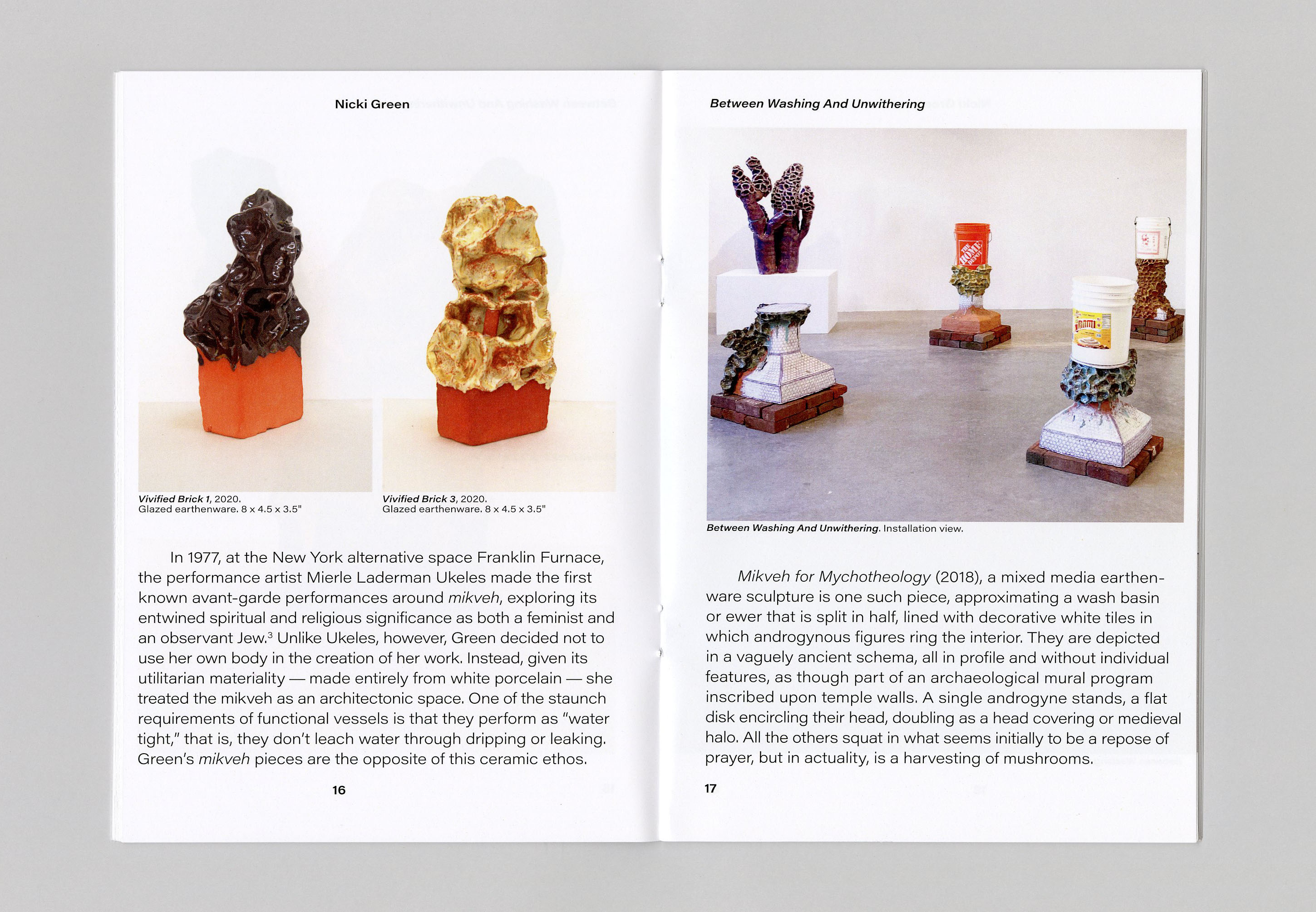 Between Unwashing and Uwithering catalogue design