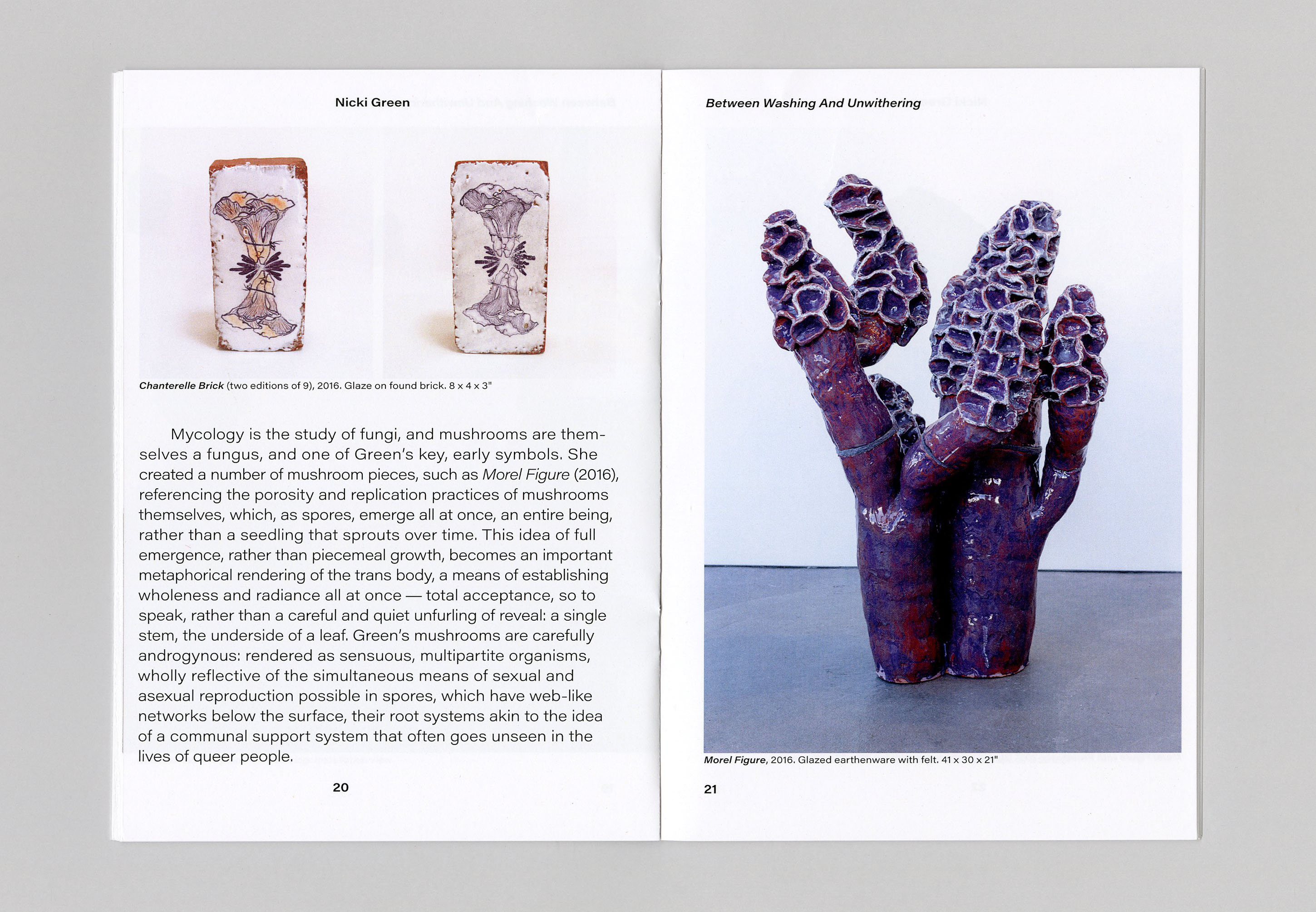 Between Unwashing and Uwithering catalogue design