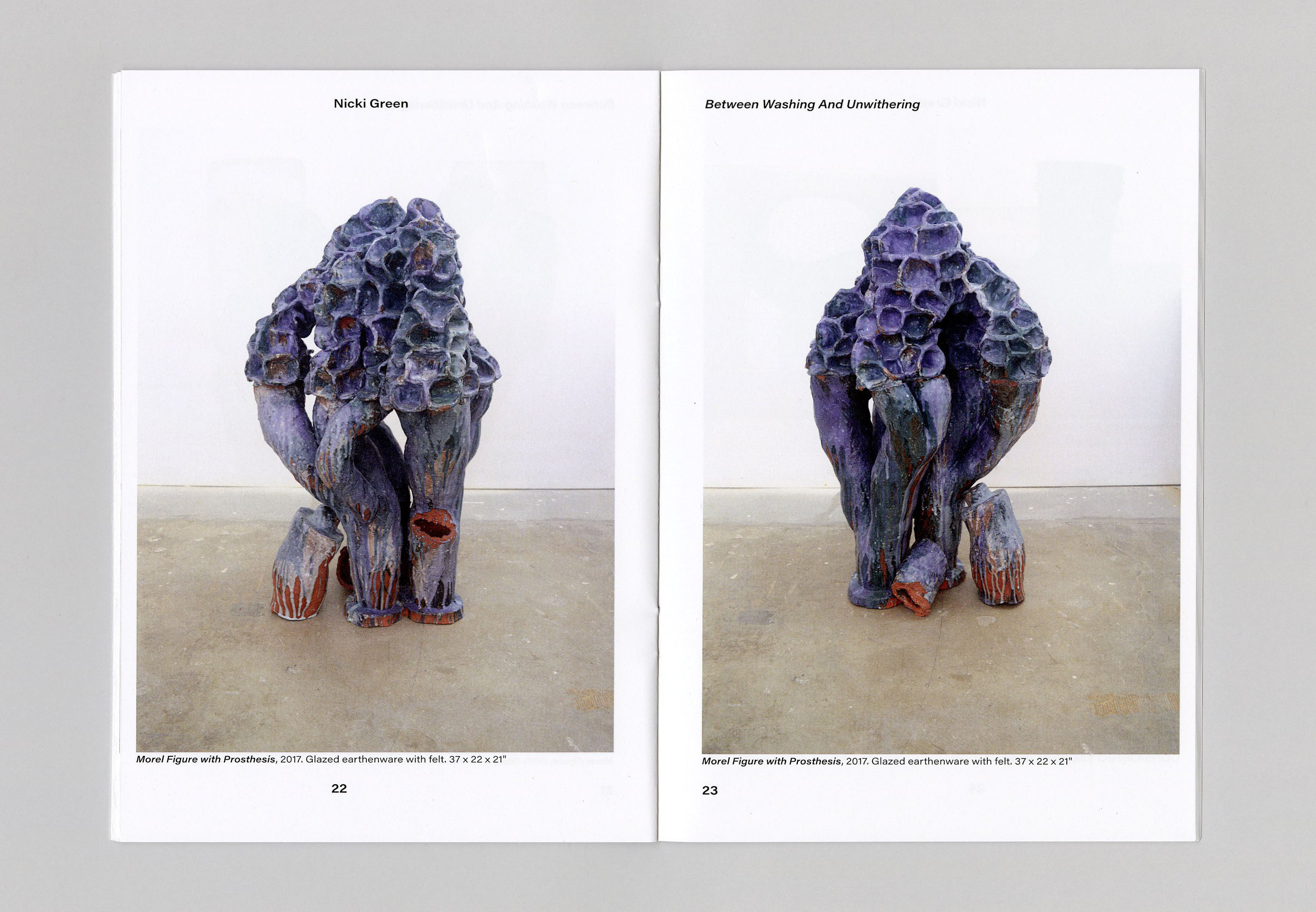 Between Unwashing and Uwithering catalogue design