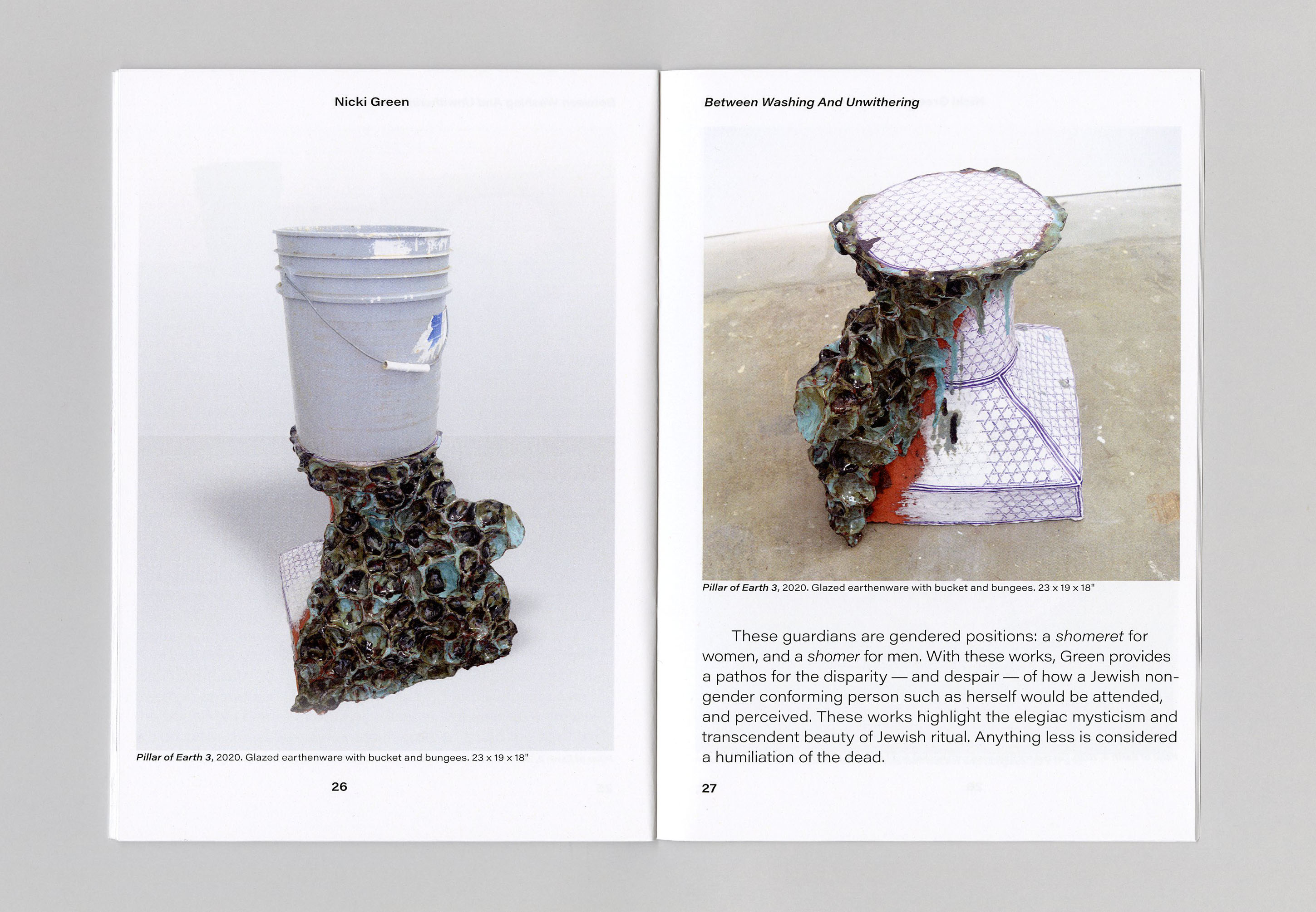 Between Unwashing and Uwithering catalogue design