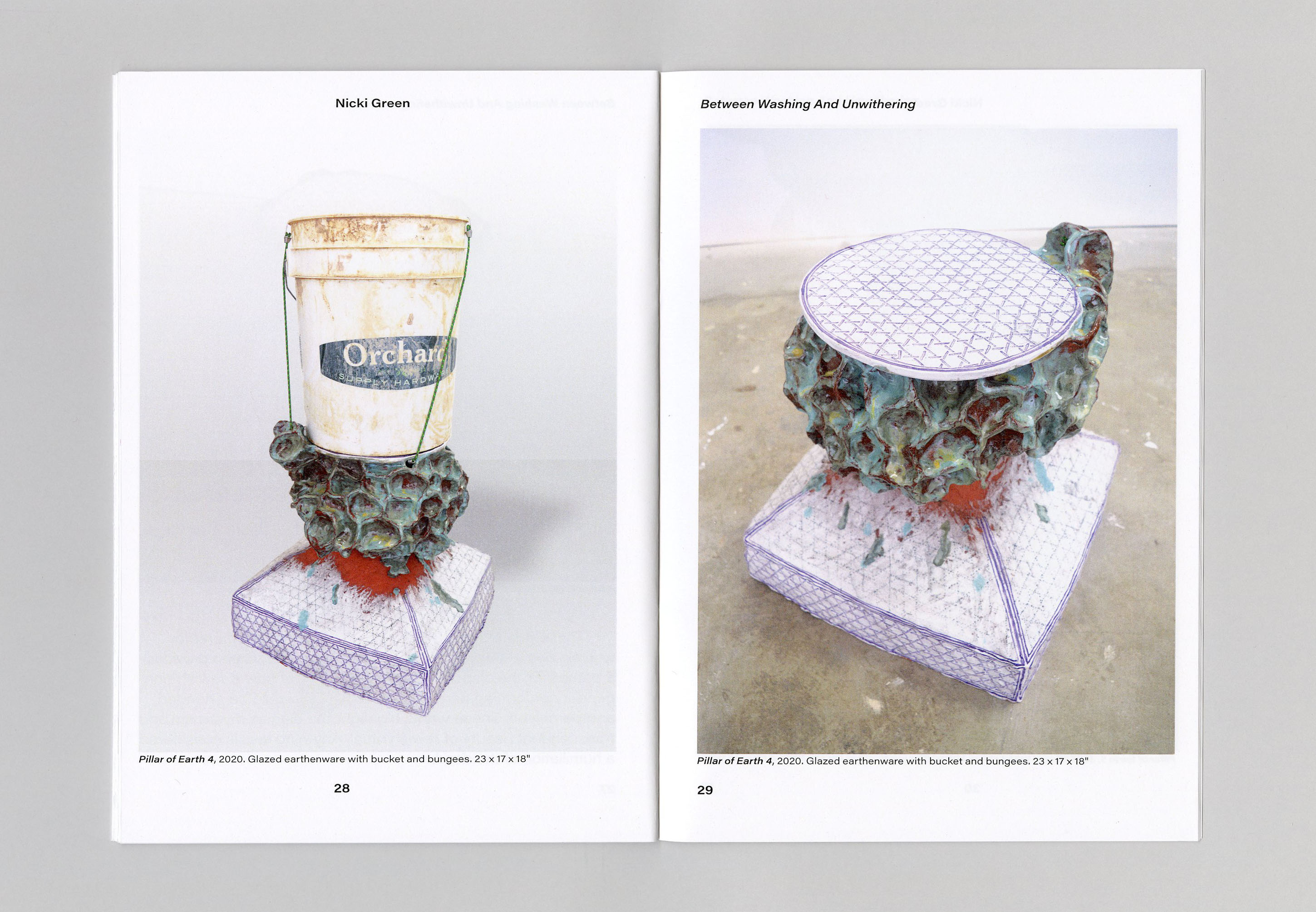 Between Unwashing and Uwithering catalogue design