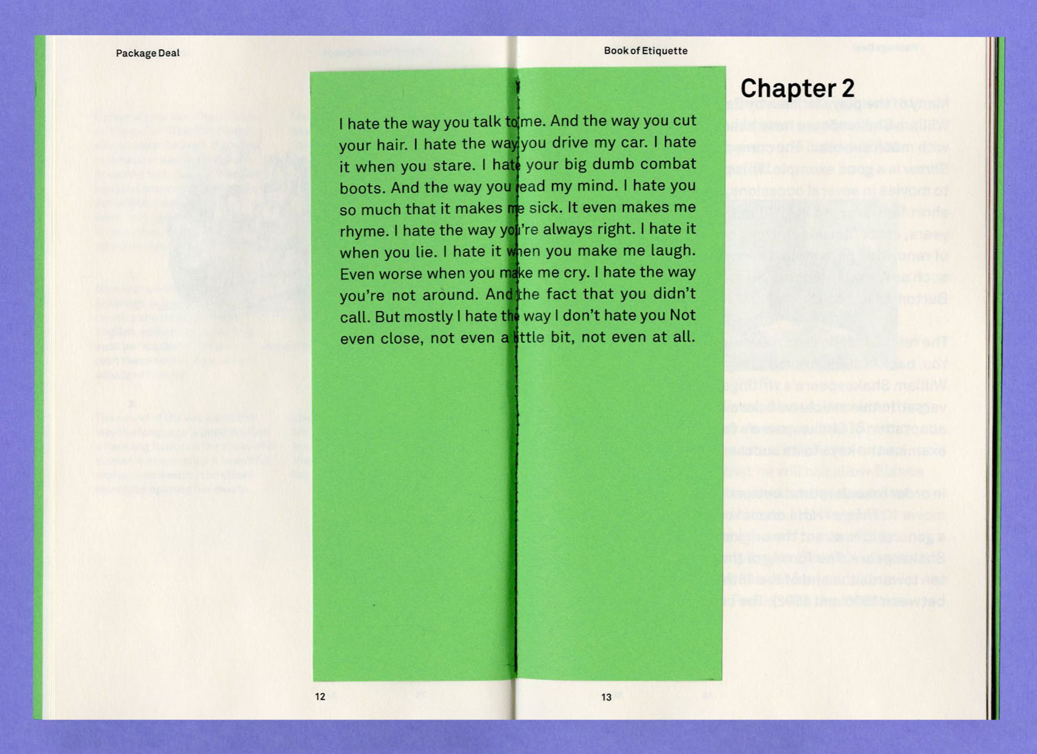 Influences: Package Deal