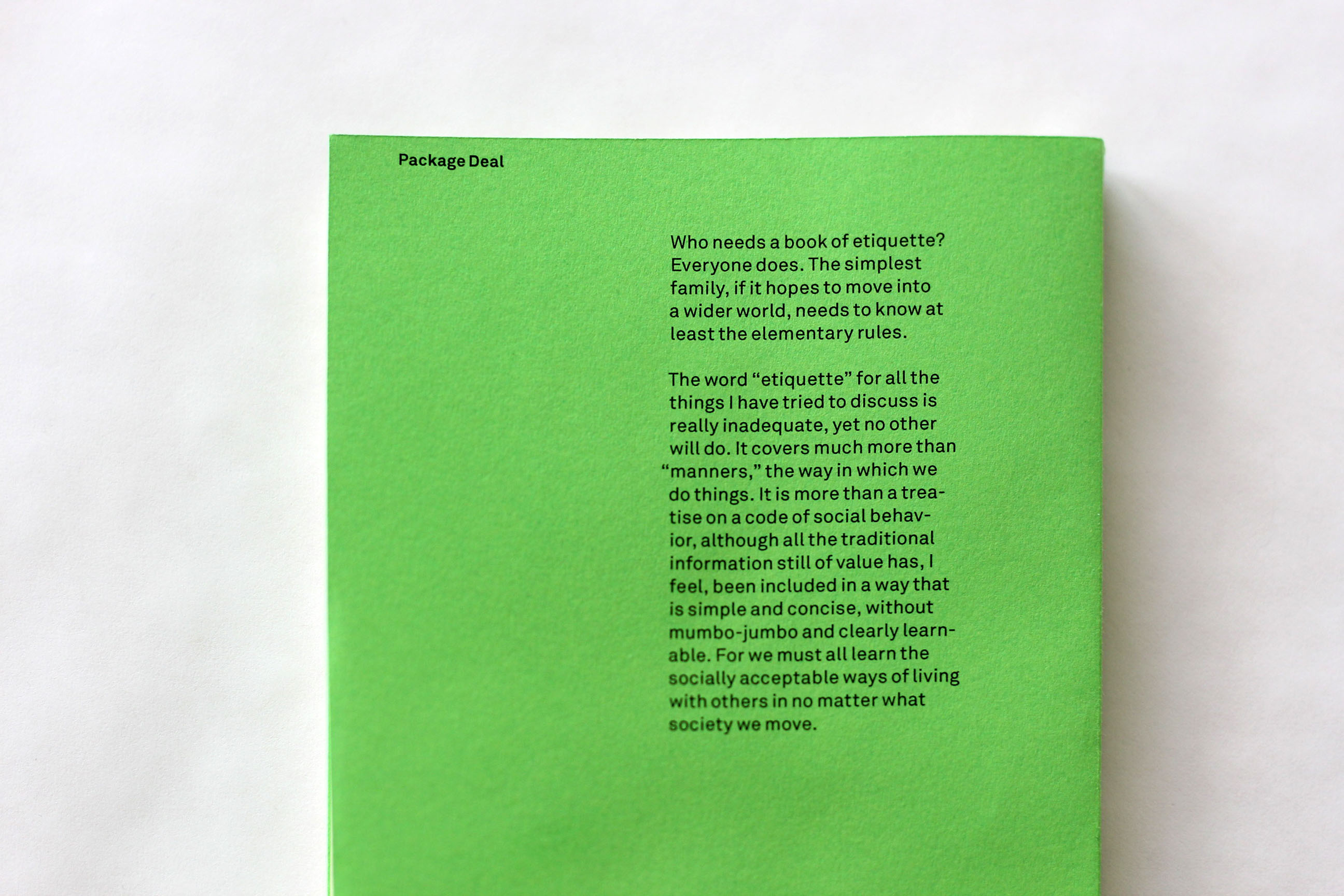 Influences: Package Deal