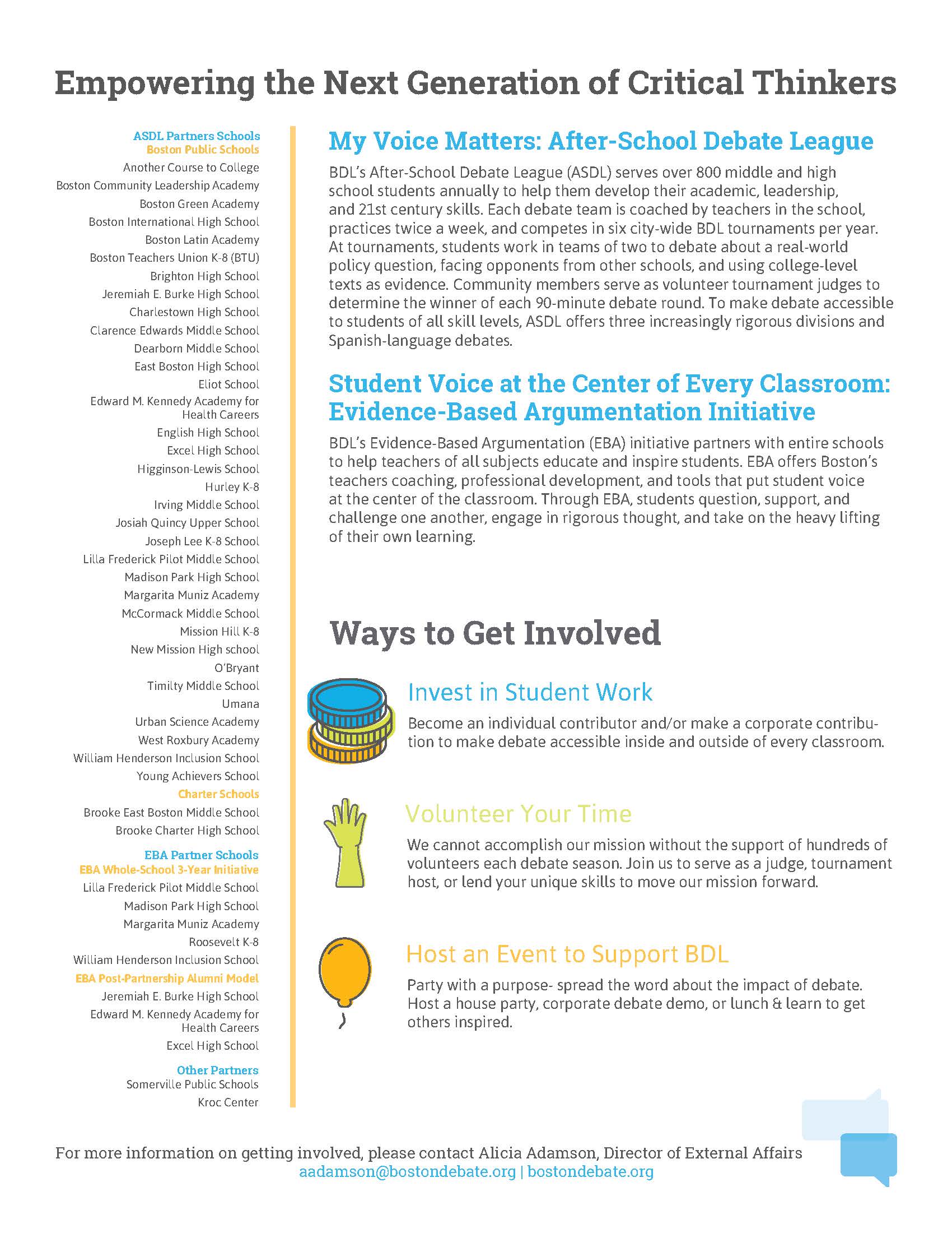 About Boston Debate League