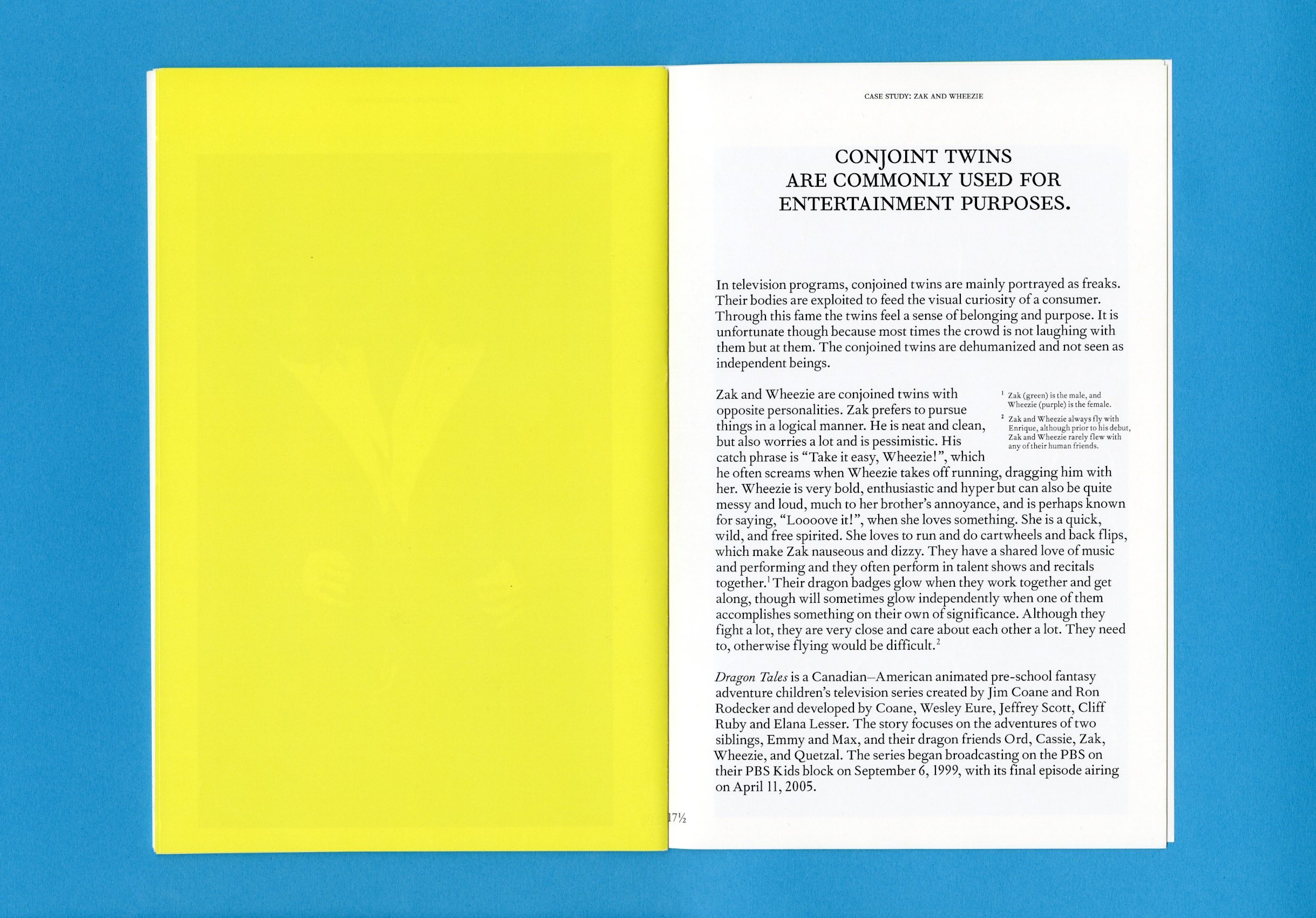 Conjoined Twins and the Animated World